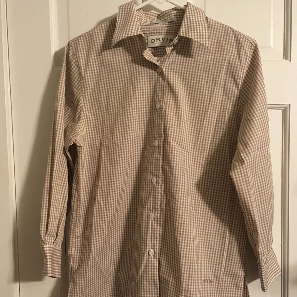 Orvis Gingham Button Down Dress Shirt
